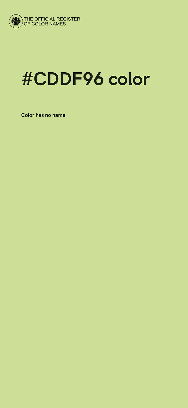 #CDDF96 color image
