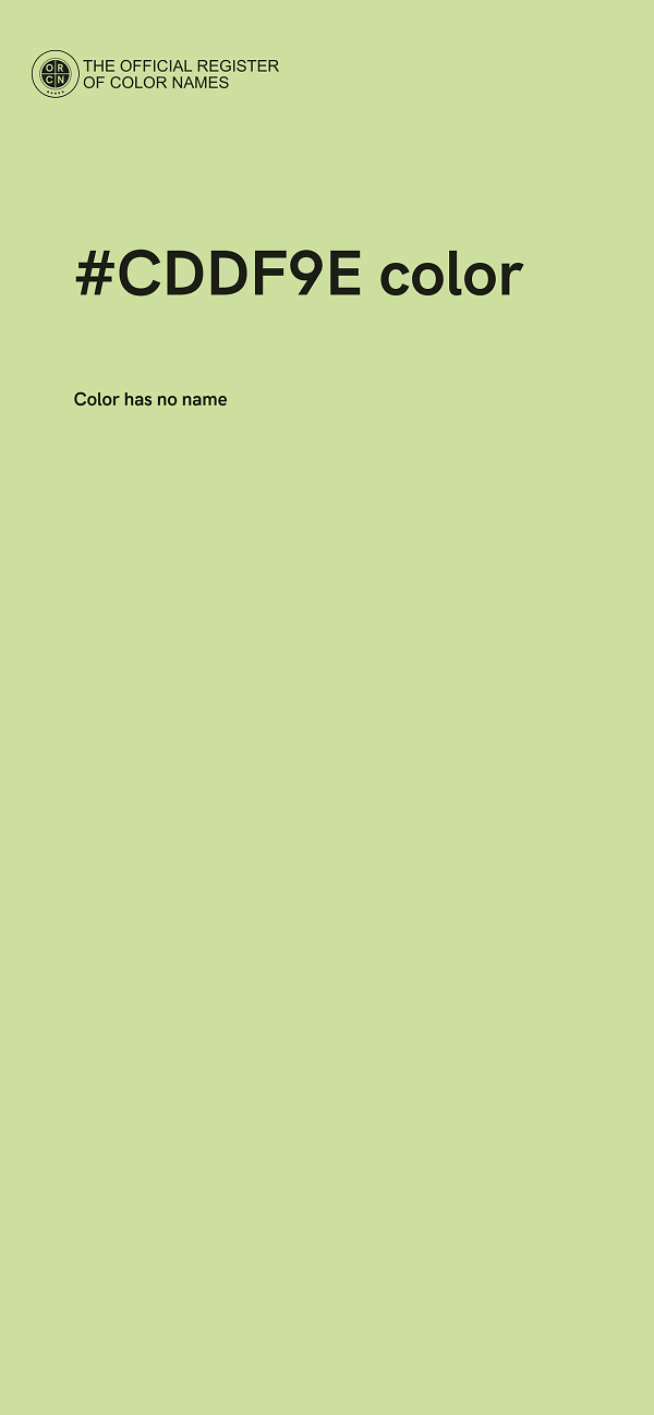 #CDDF9E color image