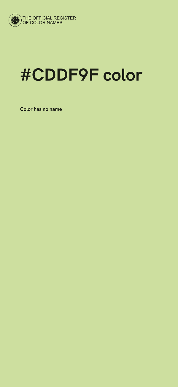 #CDDF9F color image