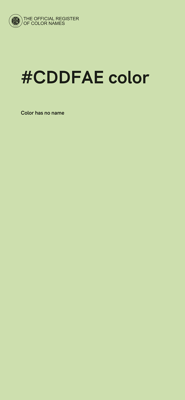#CDDFAE color image