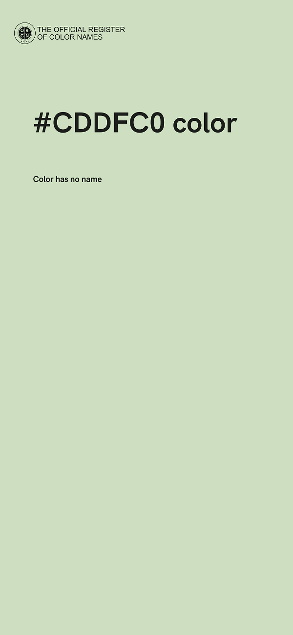 #CDDFC0 color image