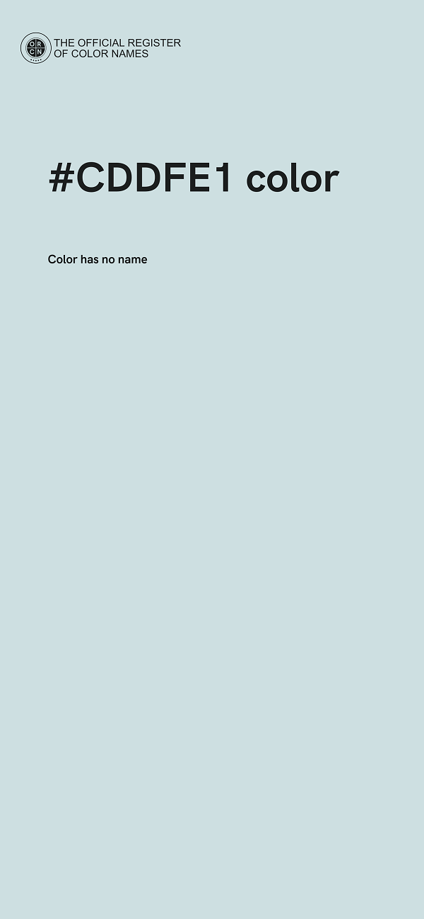 #CDDFE1 color image