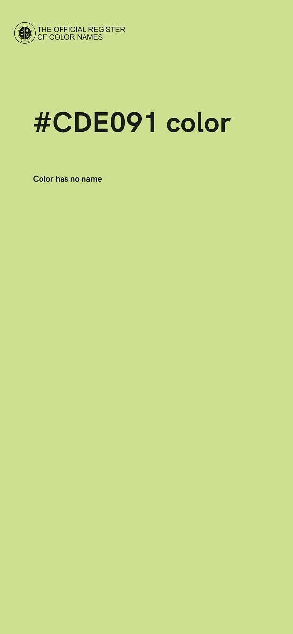 #CDE091 color image