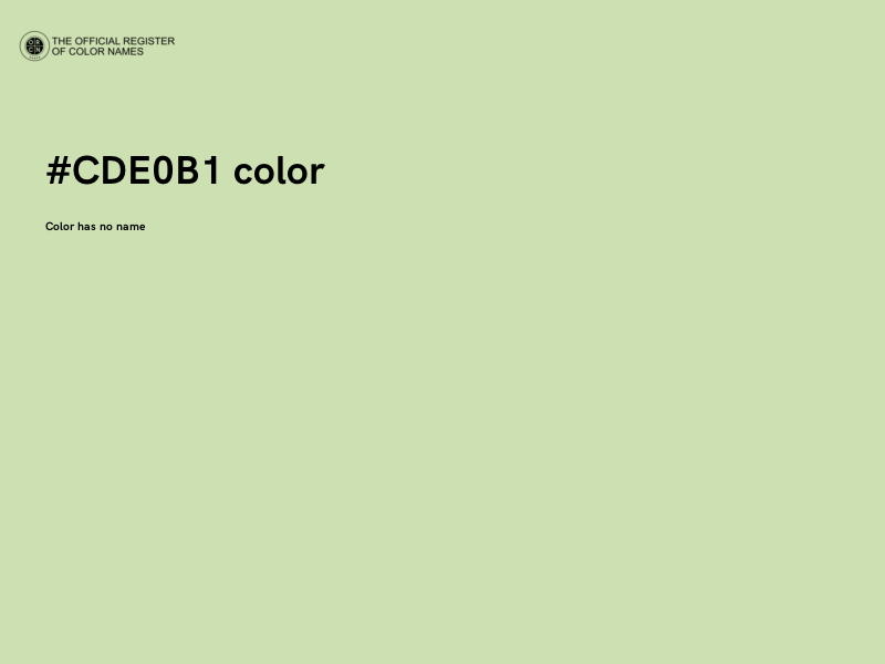 #CDE0B1 color image