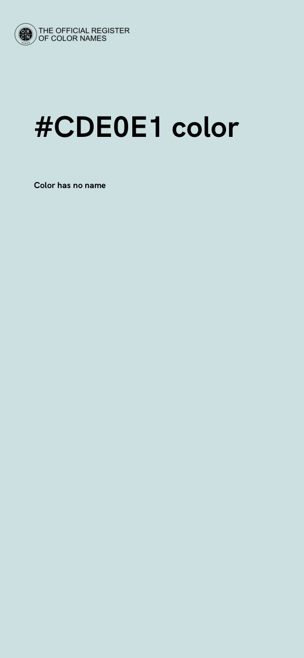 #CDE0E1 color image