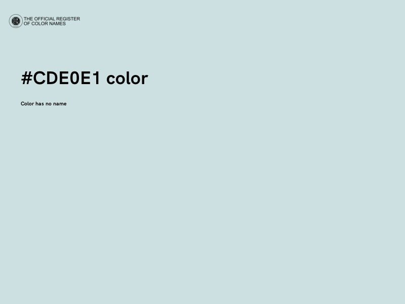 #CDE0E1 color image