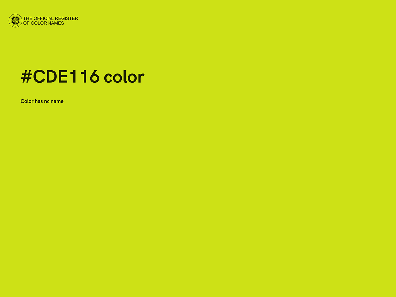 #CDE116 color image