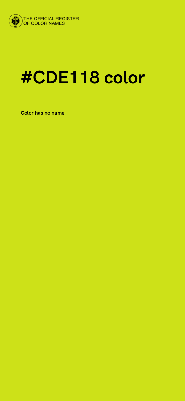 #CDE118 color image