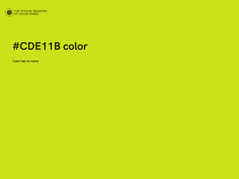 #CDE11B color image