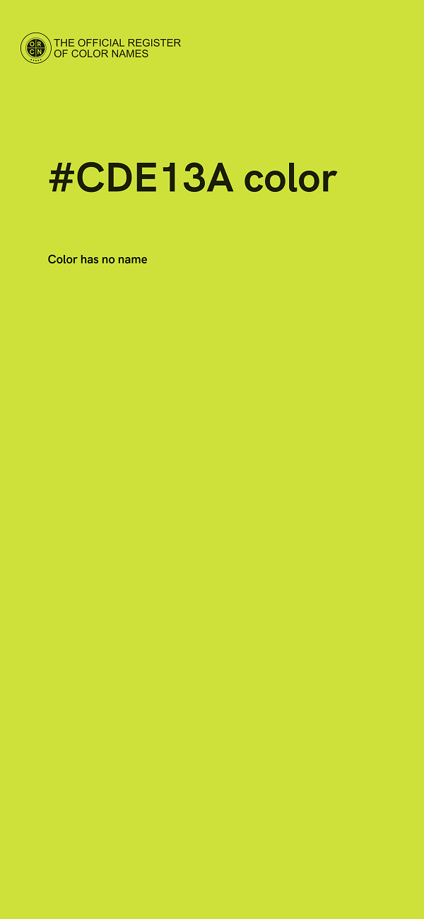 #CDE13A color image