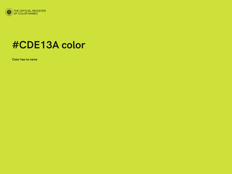 #CDE13A color image