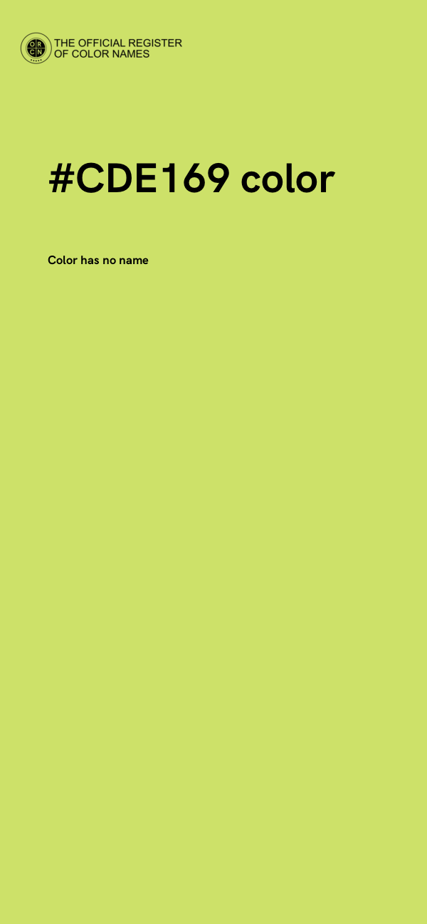 #CDE169 color image