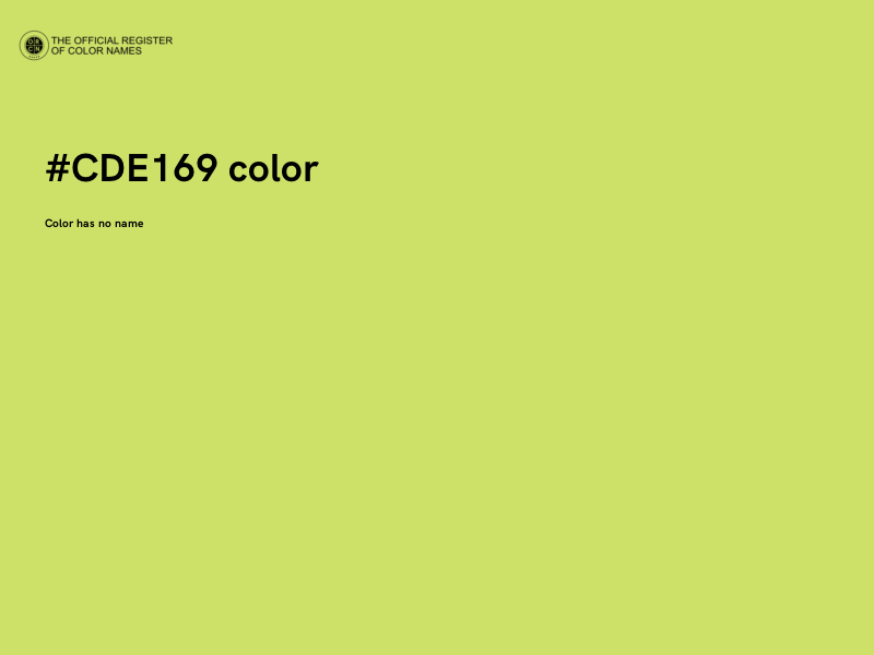 #CDE169 color image
