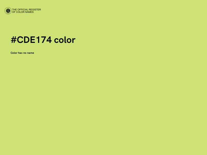 #CDE174 color image
