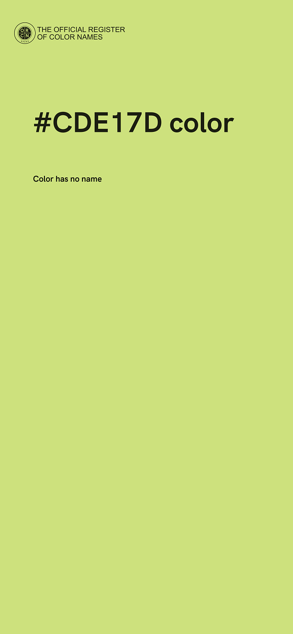 #CDE17D color image