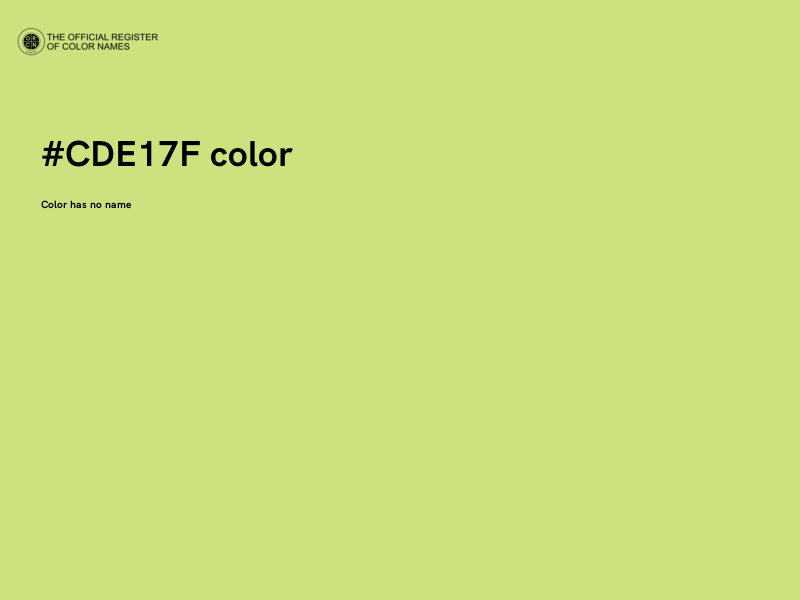 #CDE17F color image