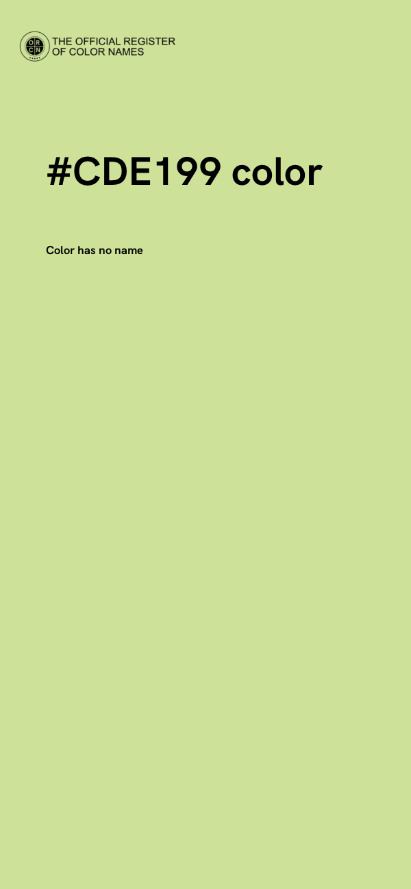 #CDE199 color image