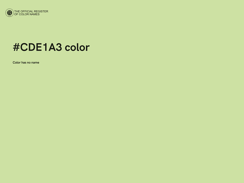 #CDE1A3 color image