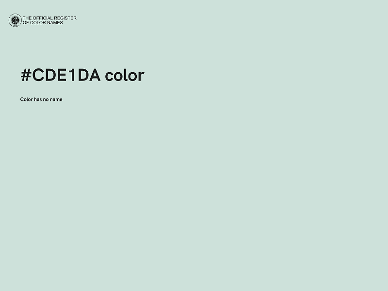 #CDE1DA color image