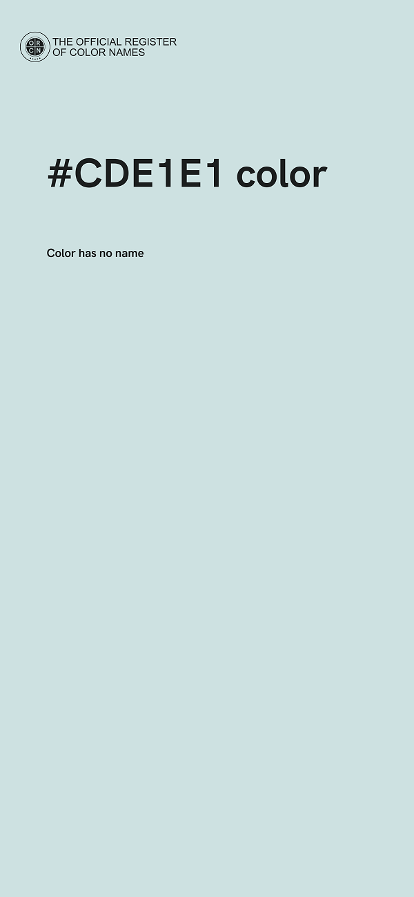 #CDE1E1 color image