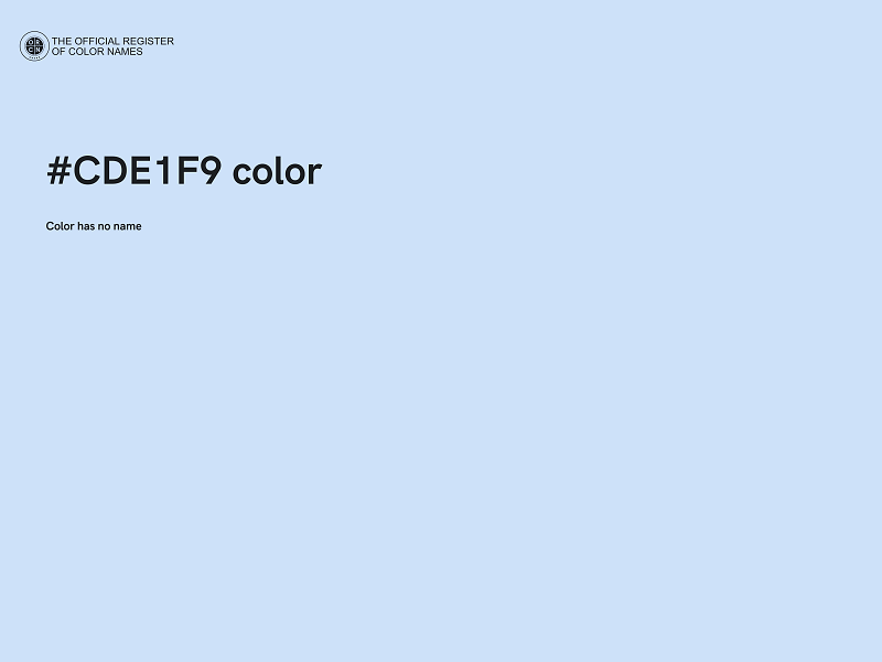 #CDE1F9 color image