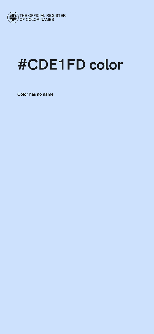 #CDE1FD color image