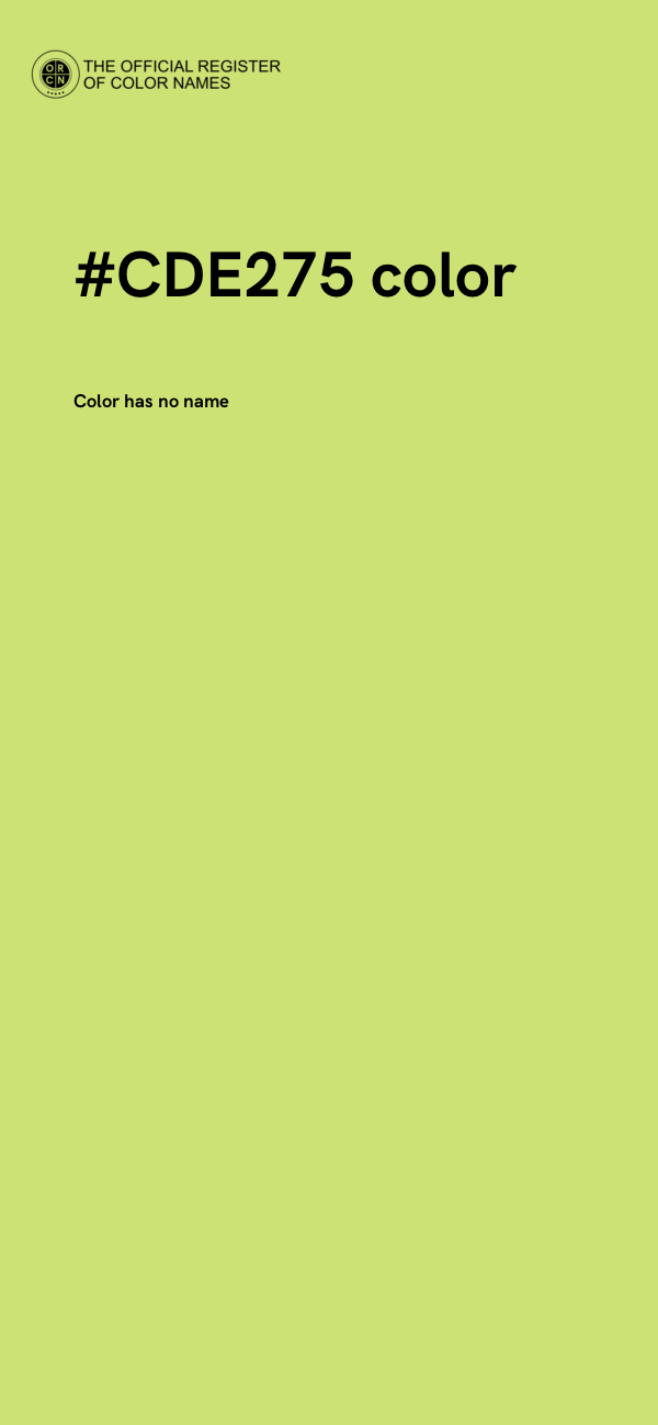 #CDE275 color image