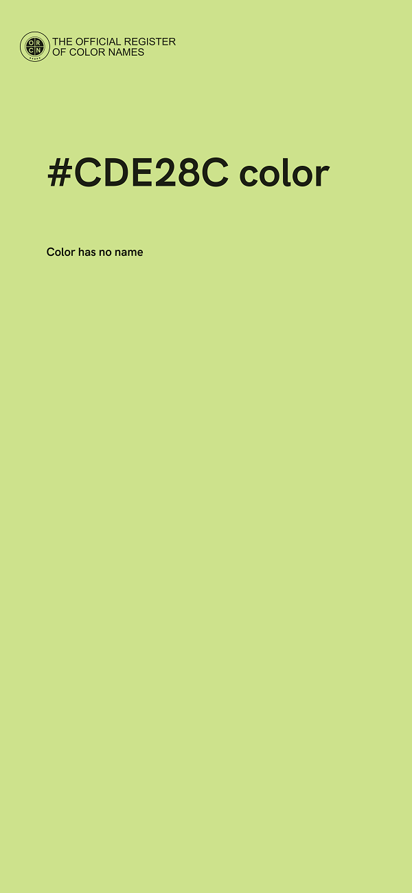 #CDE28C color image
