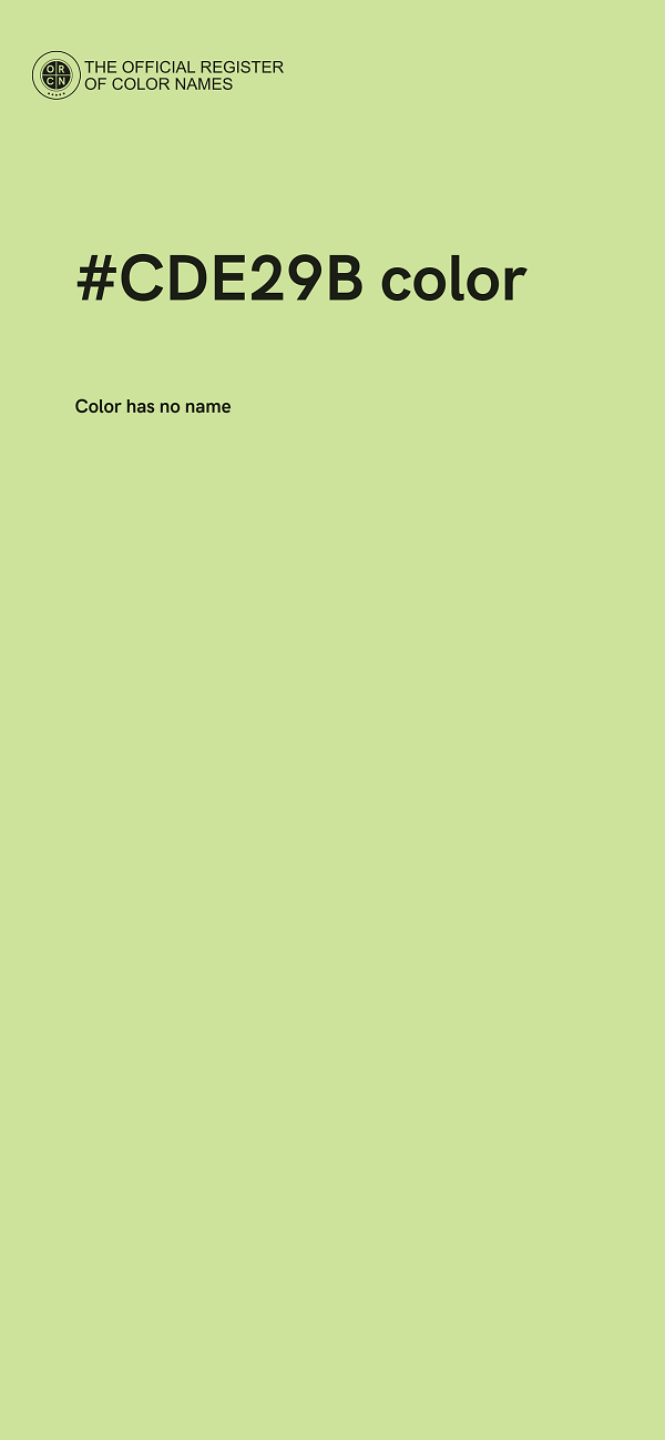 #CDE29B color image