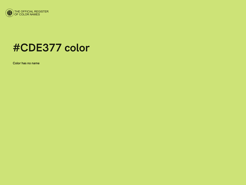 #CDE377 color image