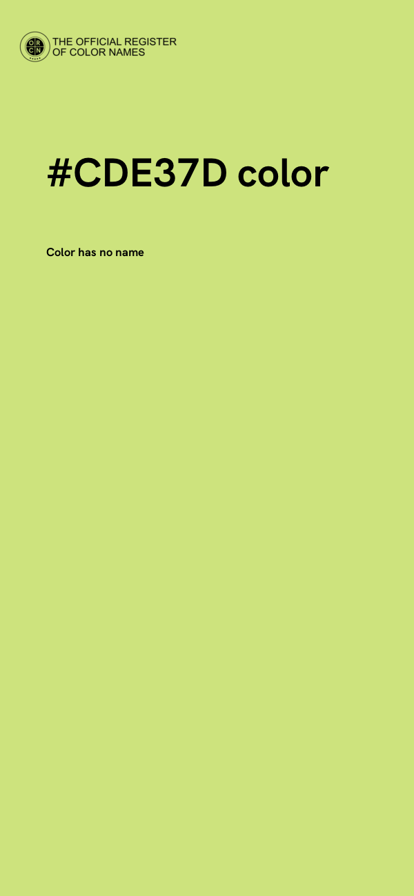 #CDE37D color image