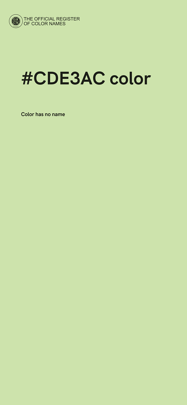 #CDE3AC color image