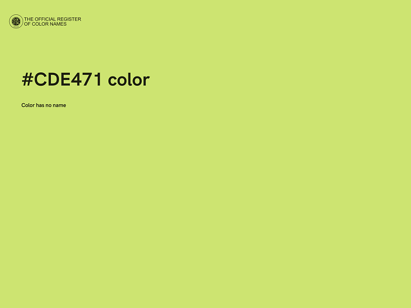 #CDE471 color image