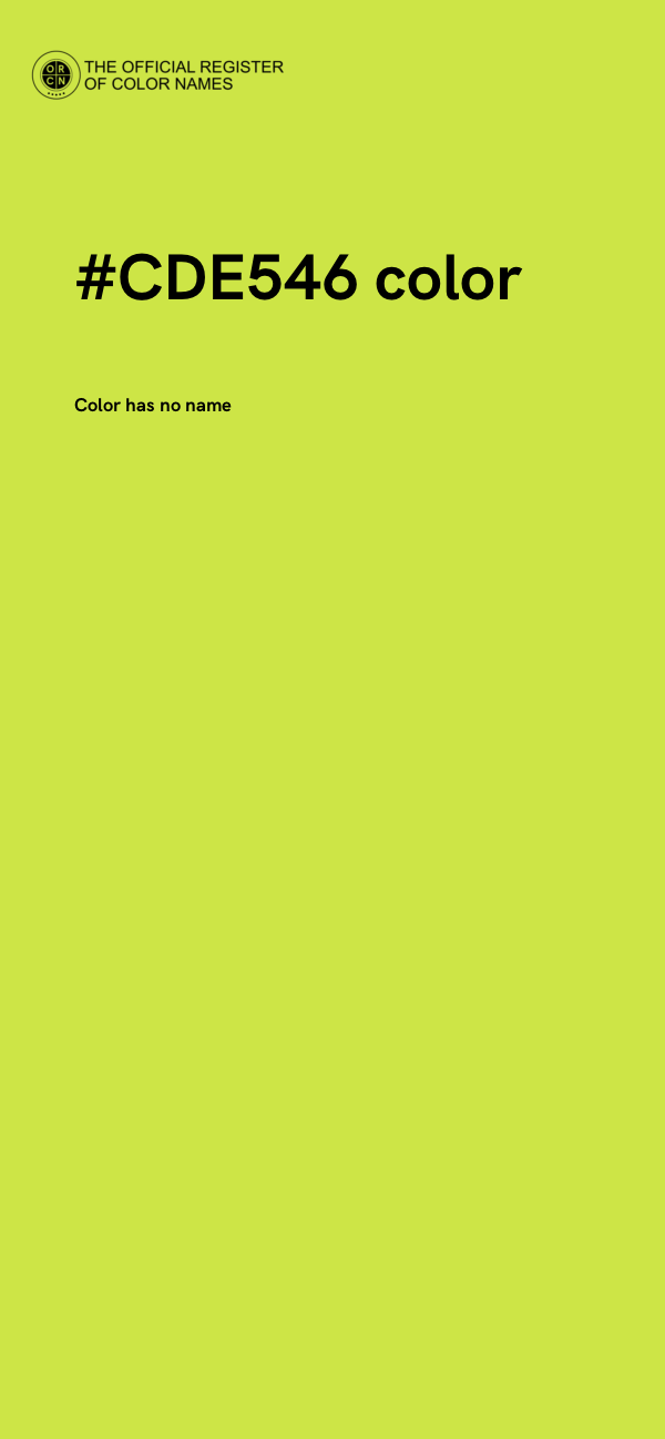#CDE546 color image