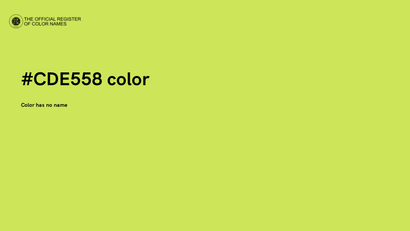 #CDE558 color image