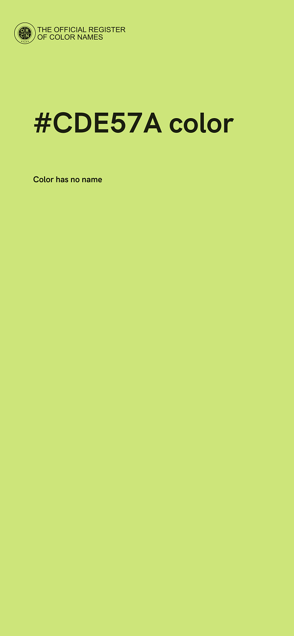 #CDE57A color image