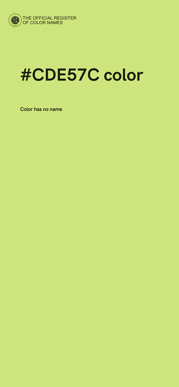 #CDE57C color image