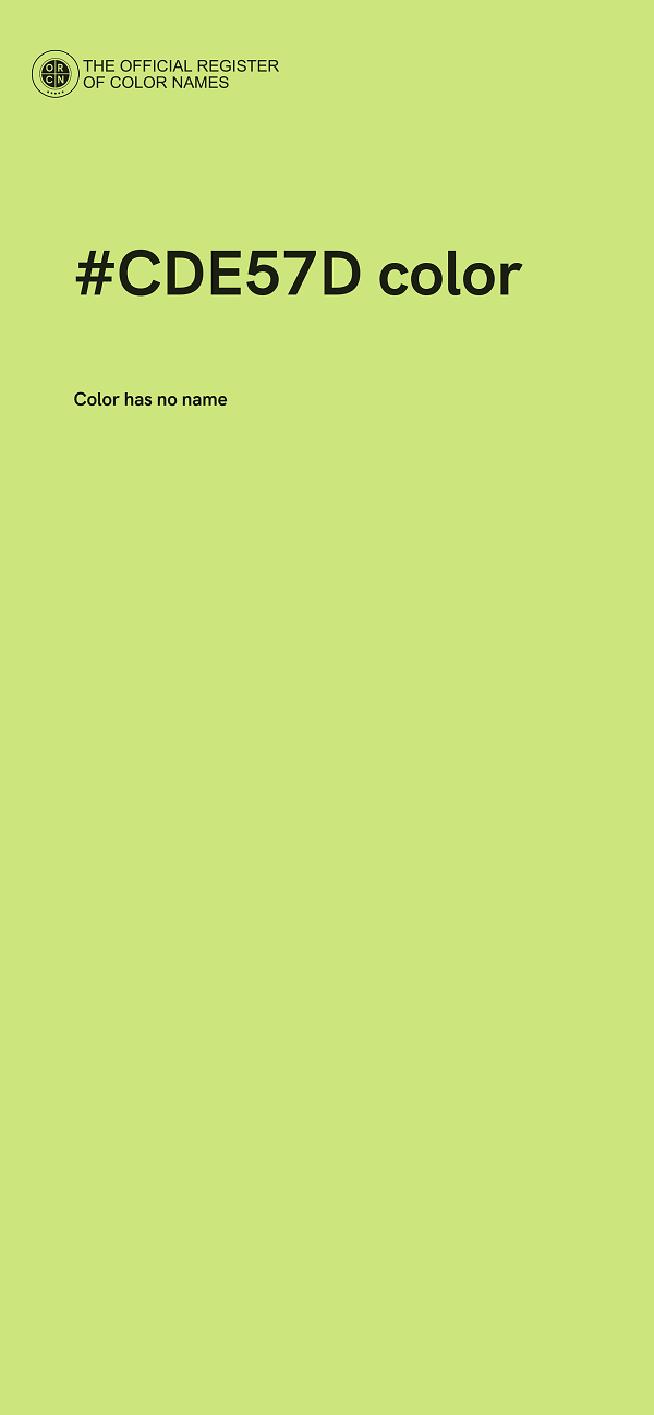 #CDE57D color image