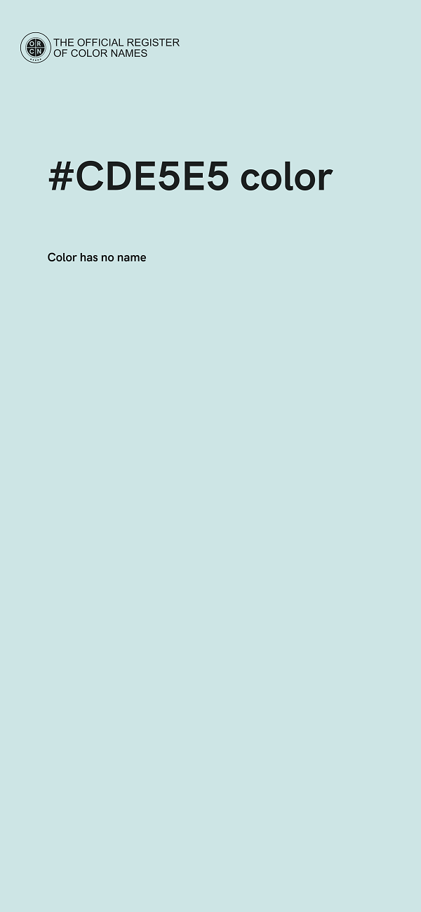 #CDE5E5 color image