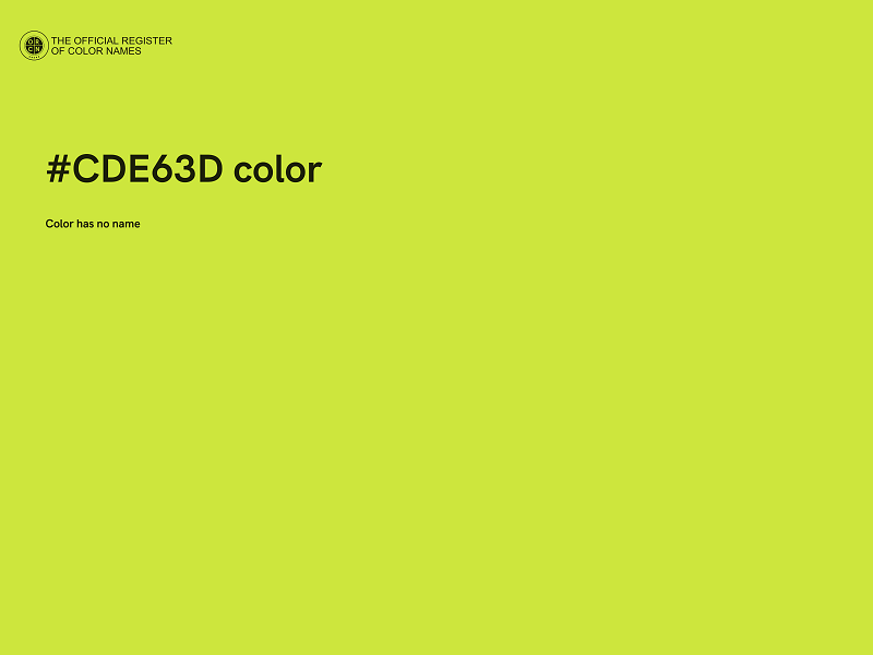 #CDE63D color image