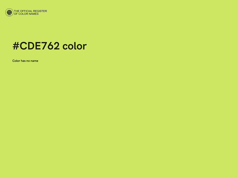 #CDE762 color image