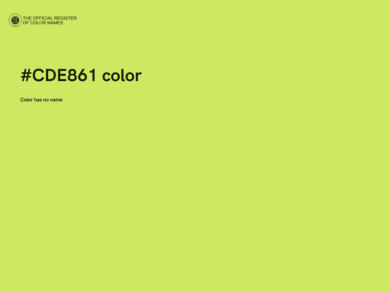 #CDE861 color image