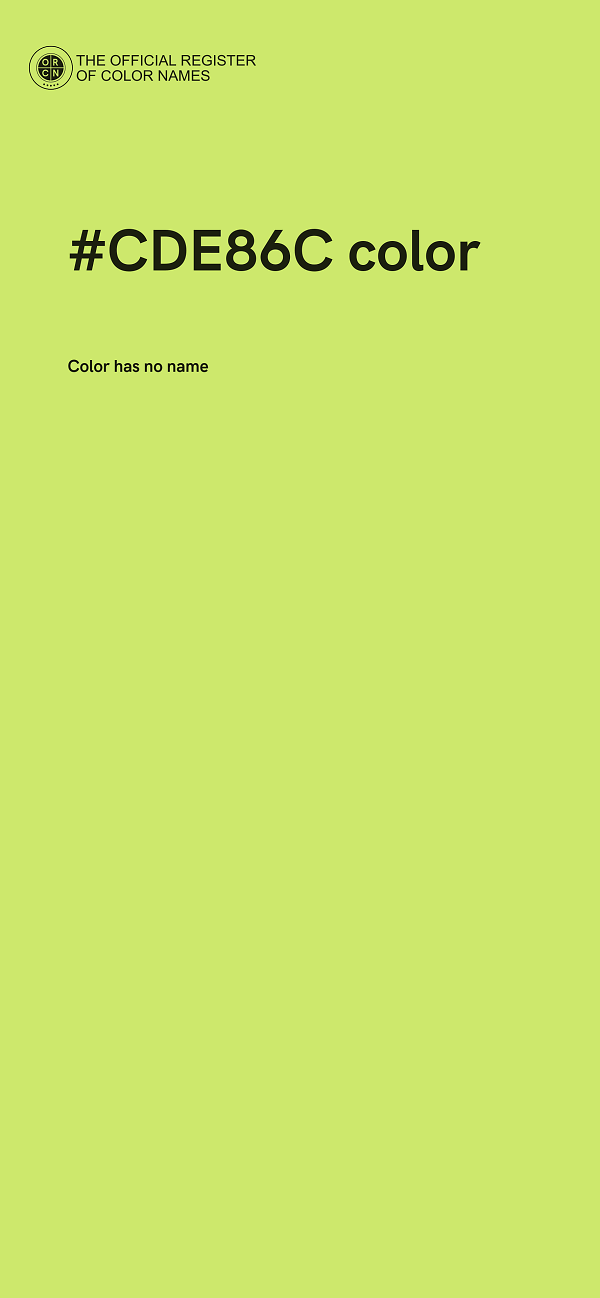 #CDE86C color image