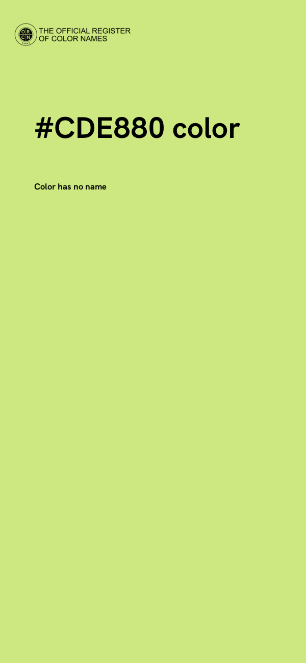 #CDE880 color image