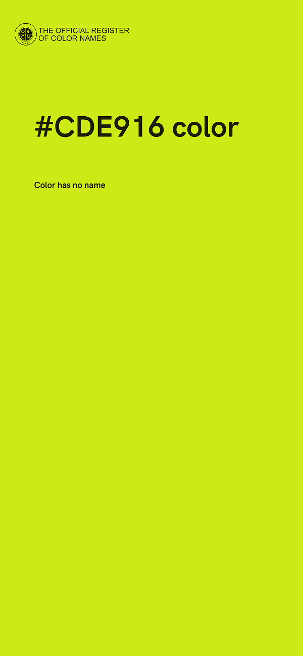 #CDE916 color image