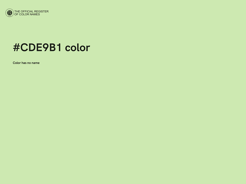 #CDE9B1 color image