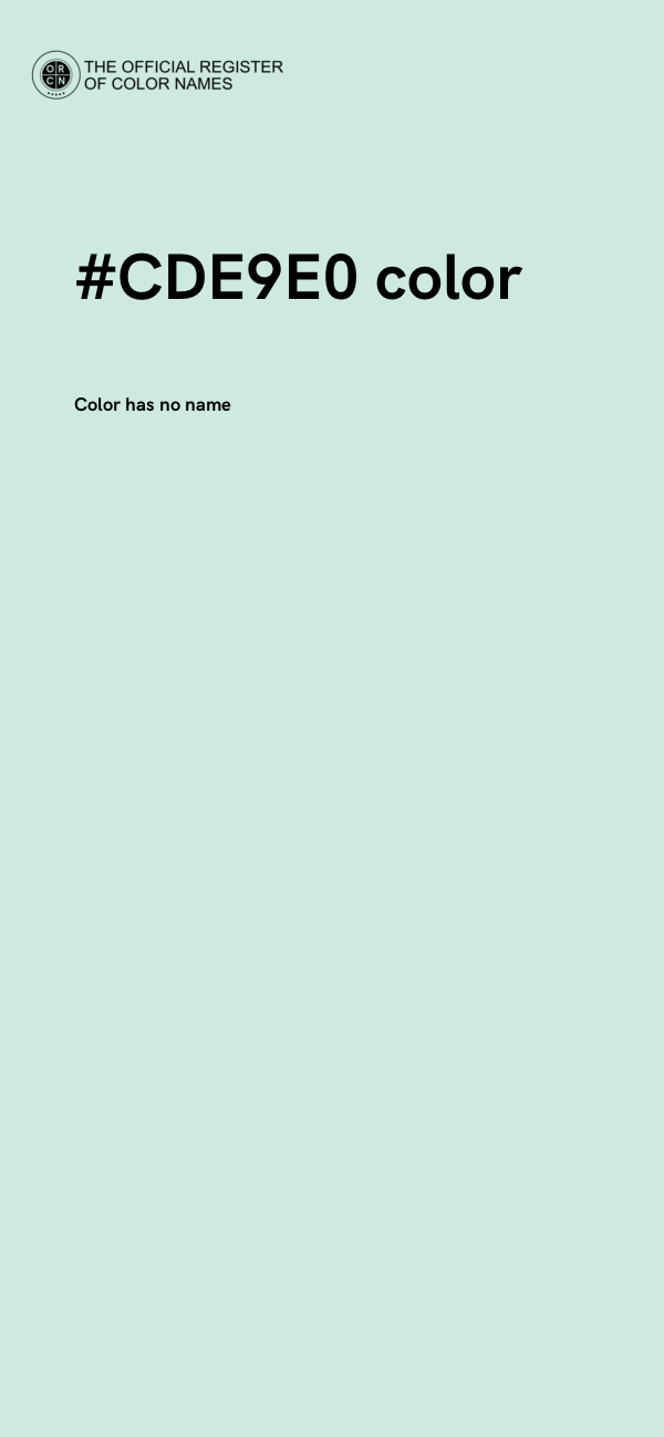 #CDE9E0 color image