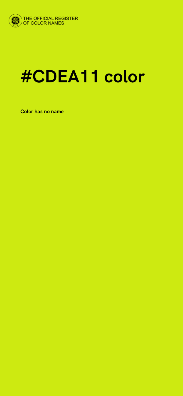 #CDEA11 color image
