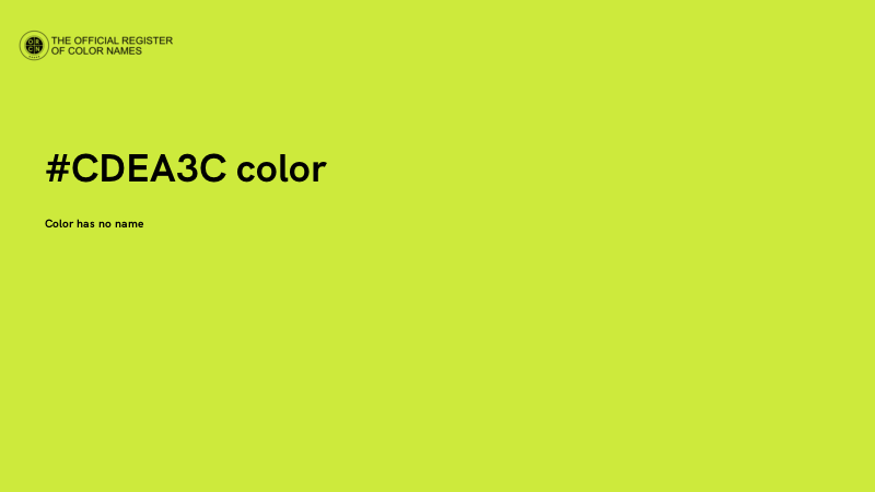 #CDEA3C color image