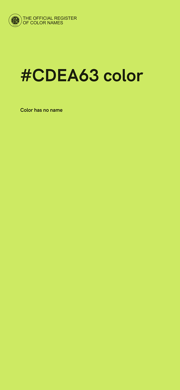 #CDEA63 color image